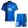 Maglia ufficiale Argentina 10 Trasferta Retro 1994 per Bambino